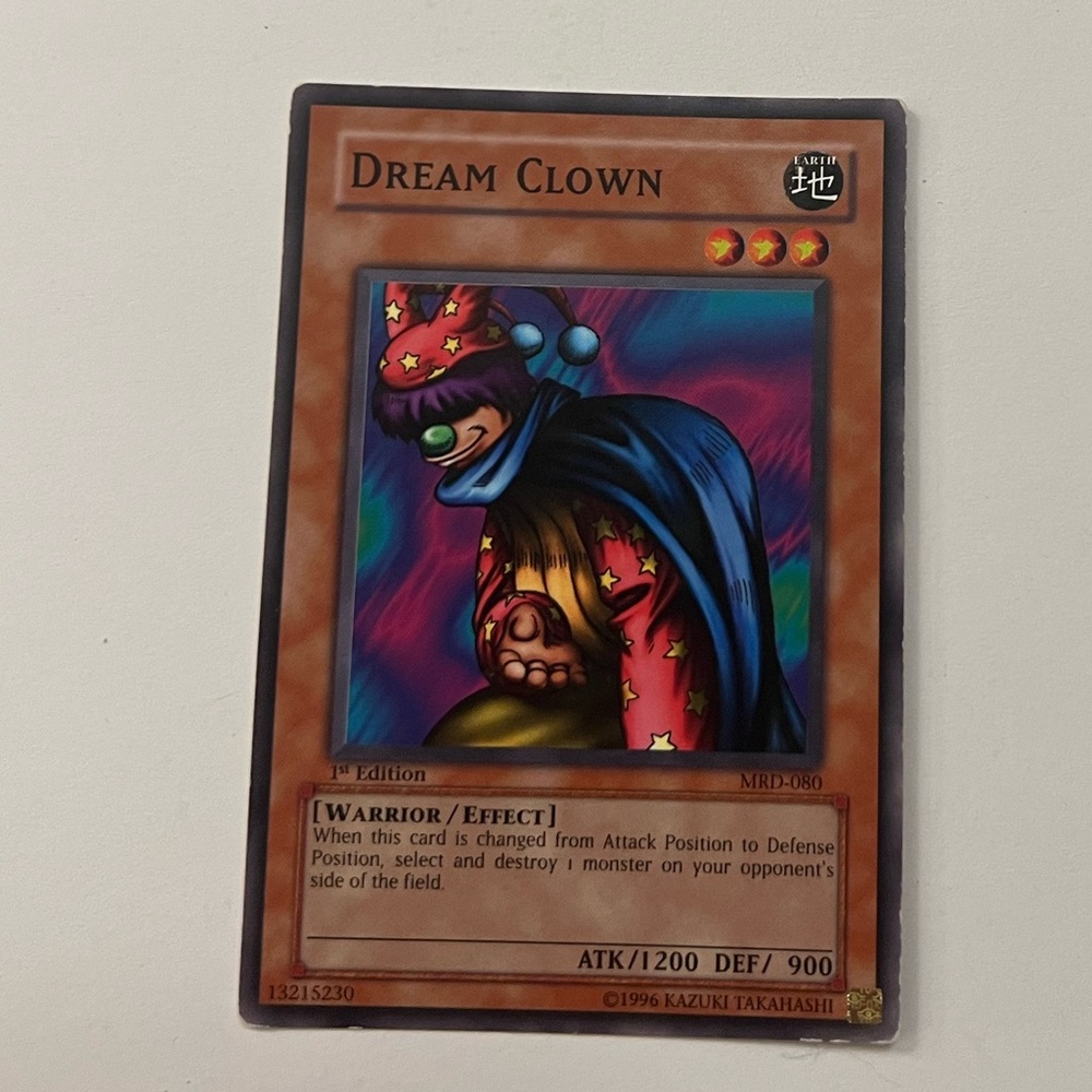 Yu-Gi-Oh 1st Edition Dream Clown Card MRD-080